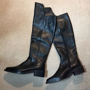 NEW Leather over the knee boots